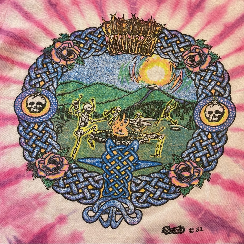 Super Rare Vintage 80's Grateful Dead Tie-Dye - Picture 2 of 10